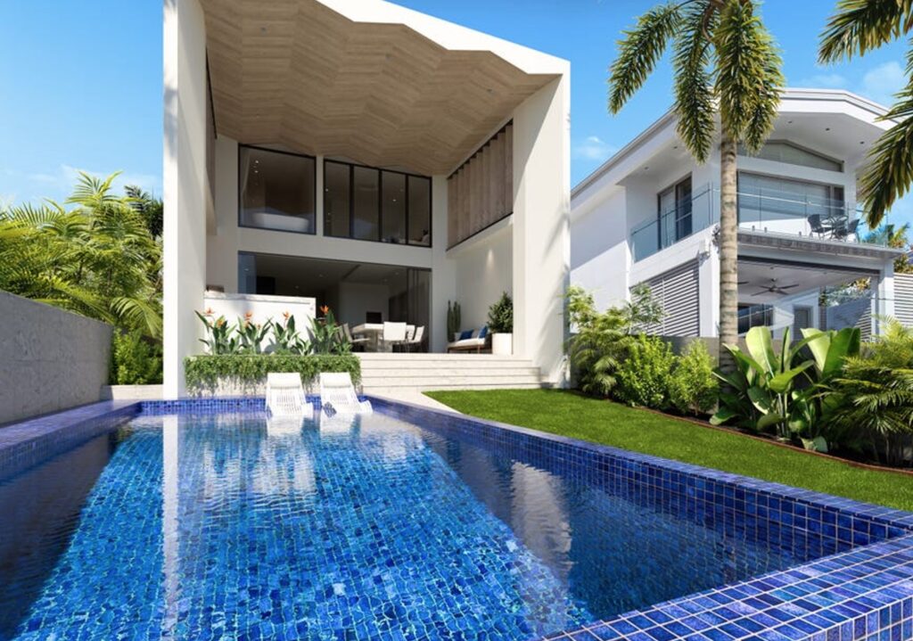 Example of a waterfront property in Bulimba