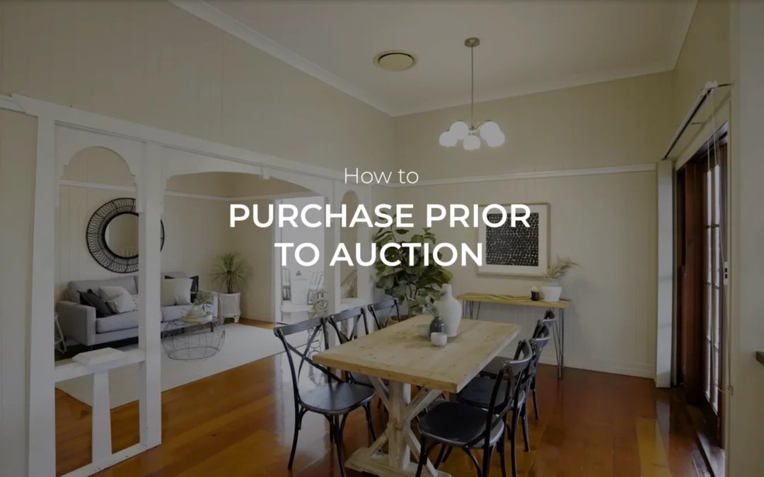 Securing a Property before Auction